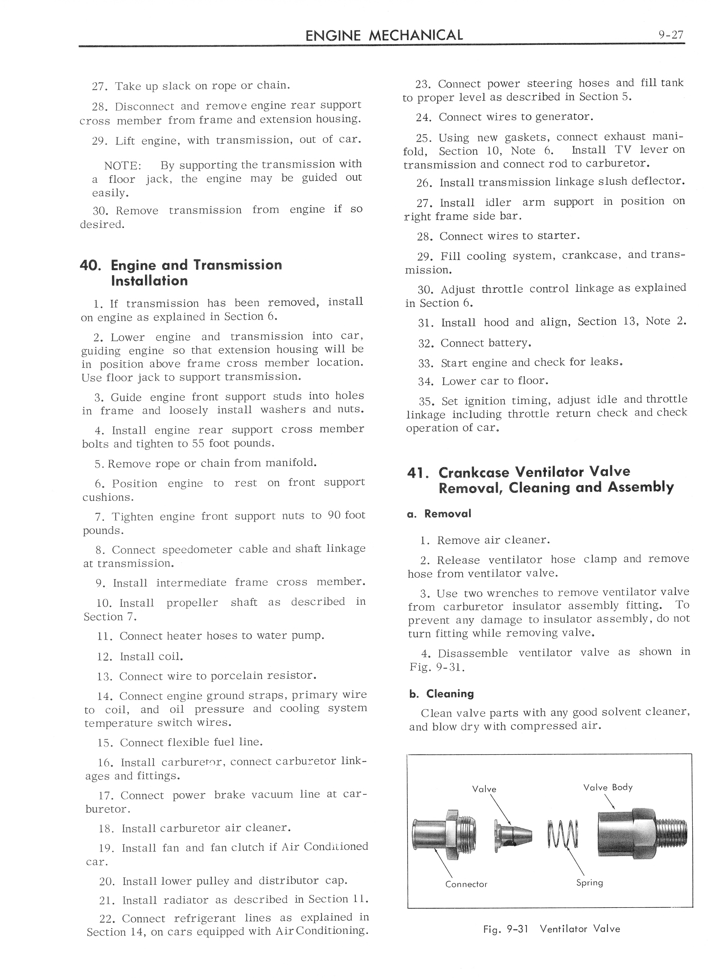 1962 Cadillac Shop Manual - Engine Mechanical Page 27 of 32